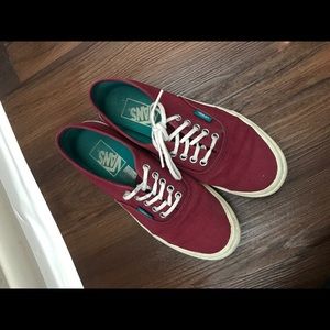 Vans Women Maroon Shoes 6.5